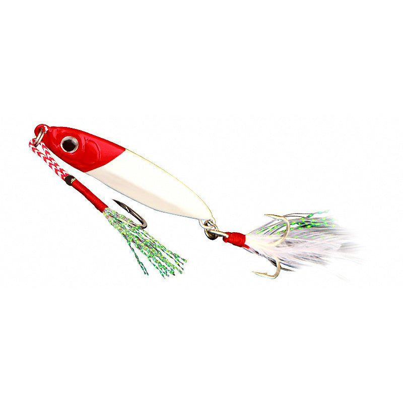 Casting Metal Jig with Feather Hook, 7–18 g (0.25–0.63 oz)