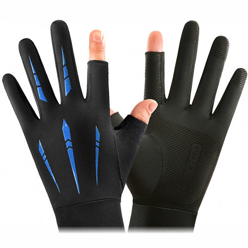 Men's Ice Silk Breathable Fishing & Cycling Gloves