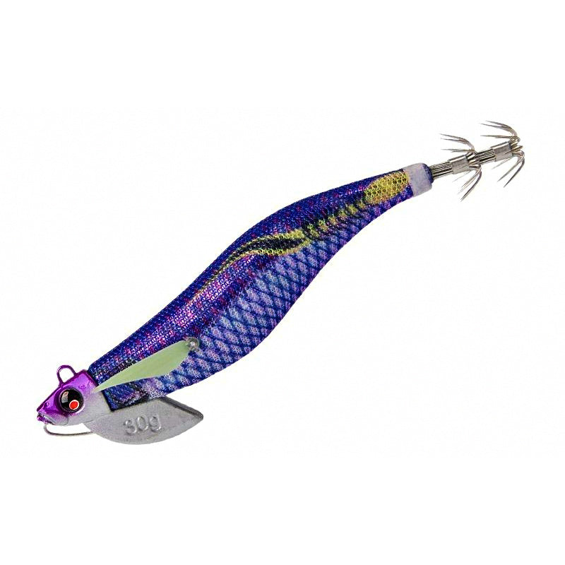 Glow UV Wood Shrimp Squid Jig, 30 g (1.06 oz)