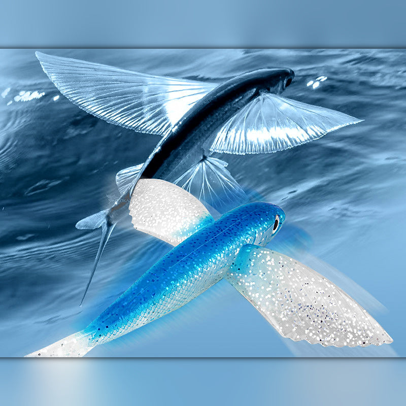 Flying Fish Trolling Lure, Soft Bait, 64 g or 117 g