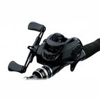 Baitcasting Reel, Black, Metal or Nylon Spool, Left/Right Hand