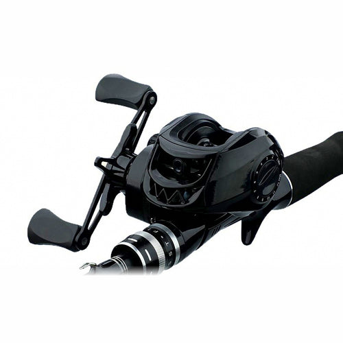 Baitcasting Reel, Black, Metal or Nylon Spool, Left/Right Hand