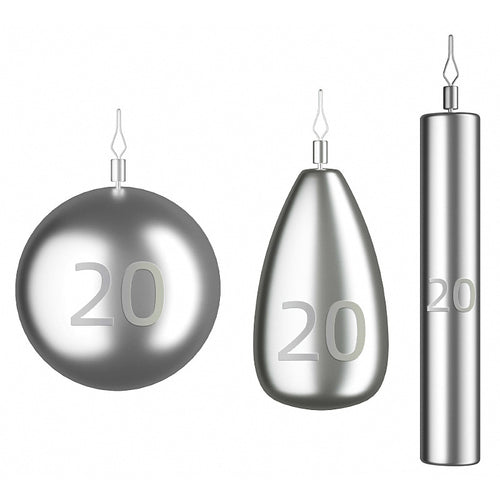 Lead Drop Shot Weights, Cylinder/Ball/Teardrop, 3.5–20 g