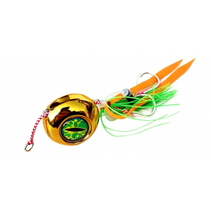 Slow Pitch Metal Jig, Silicone Tail, 40–200 g (1.4–7.1 oz)