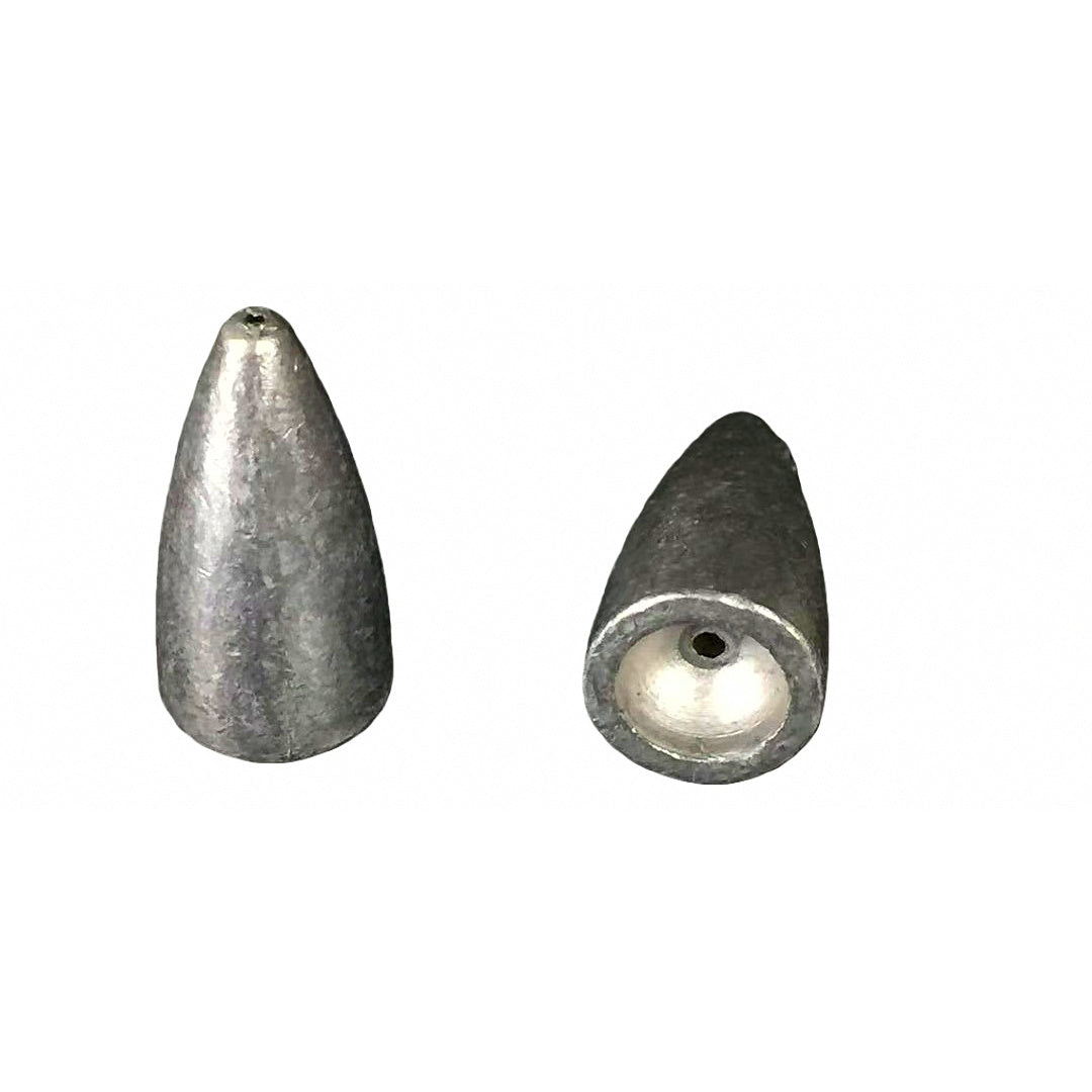 Lead Bullet Weight Texas Rig Sinker, 2–30 g (0.07–1.06 oz)