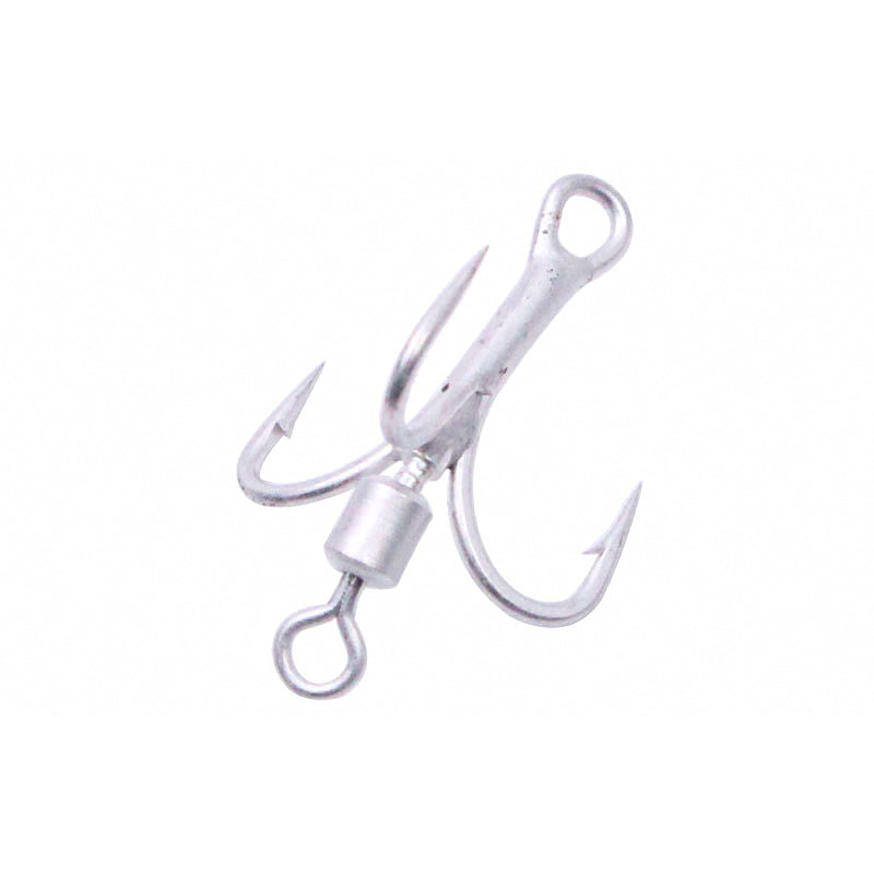 Swivel Treble Hooks with Spinner Blade, Sizes 2–10