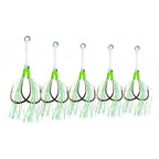 Glow Jig Assist Hooks, Single or Double, Size 14-22