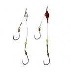 Barbed Double Hook Rig, Sizes 3-16, 2 Rigs per Pack