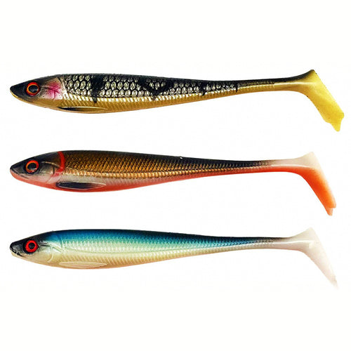 Paddle Tail Swimbait Soft Lure, 7 cm or 10 cm, 7-Pack