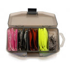 Forked Tail Soft Bait Kit, 61-Piece Assorted Box