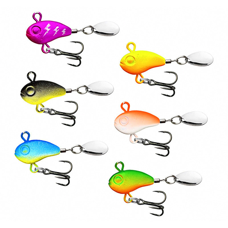 VIB Blade Bait with Spinner Blade & Treble Hook, 8–15 g