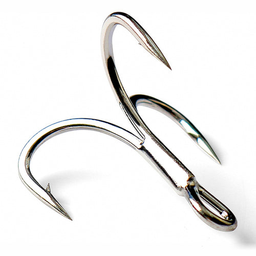 4X Strong Treble Hooks, Barbed, Sizes 1–8 (10-Pack)
