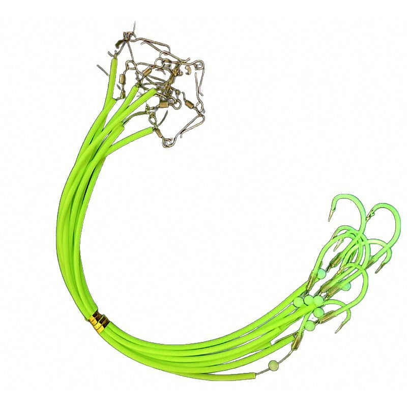 Glow Tube Rigged Hooks, Size 18 or 20, 15 cm or 30 cm