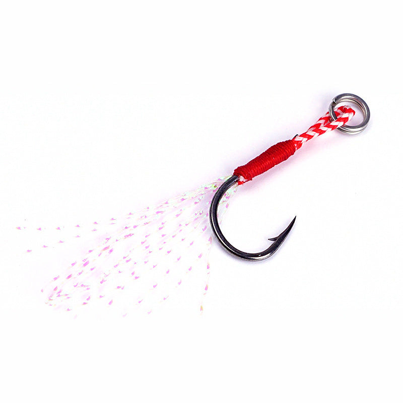 Barbed Single Hooks, Bright Thread, 5 x 100 pc Set