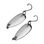 Silver Casting Spoon Lure, 1.5 g & 2 g (0.05 & 0.07 oz)