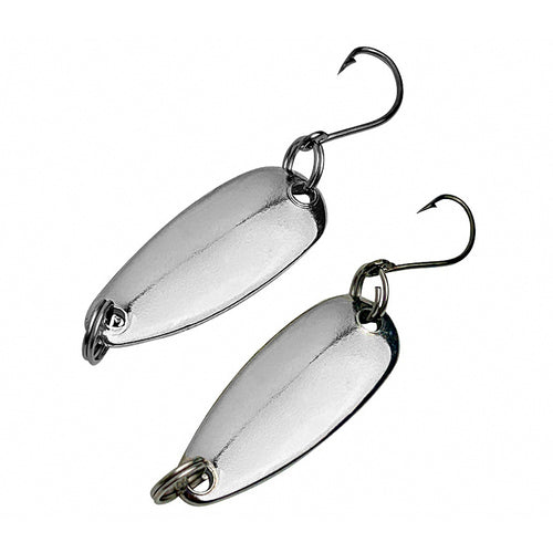 Silver Casting Spoon Lure, 1.5 g & 2 g (0.05 & 0.07 oz)