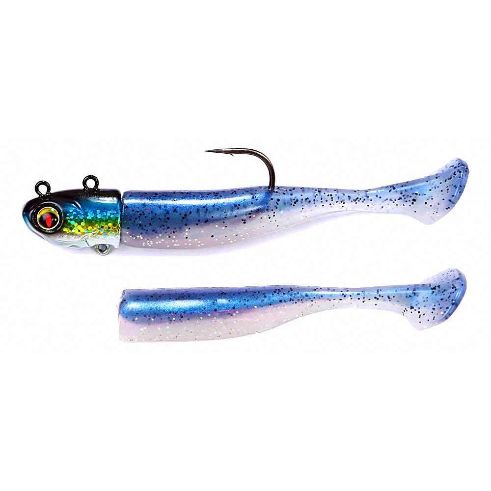 Jig Head + T-Tail Soft Swimbait Set, 14–36 g (0.5–1.3 oz)