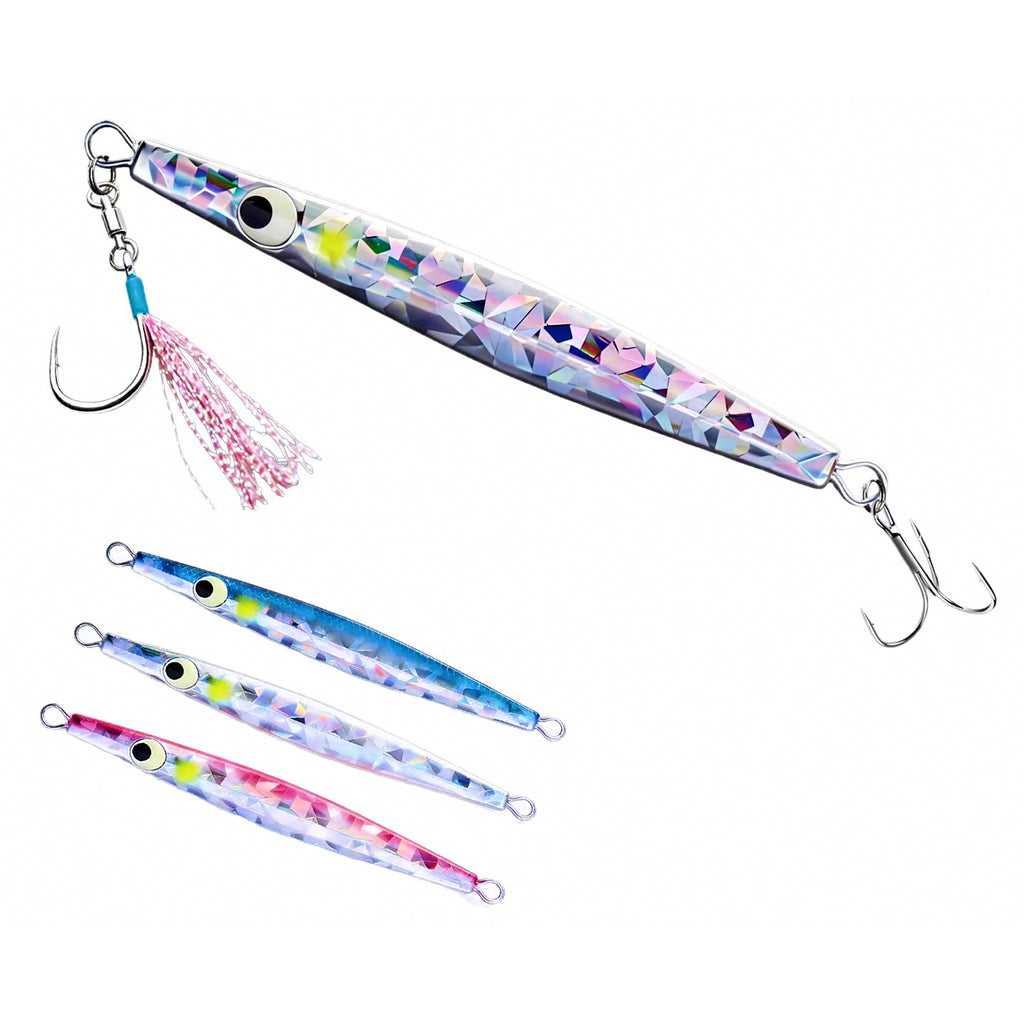 Slim Glitter Metal Jig, 60–100 g (2.1–3.5 oz)