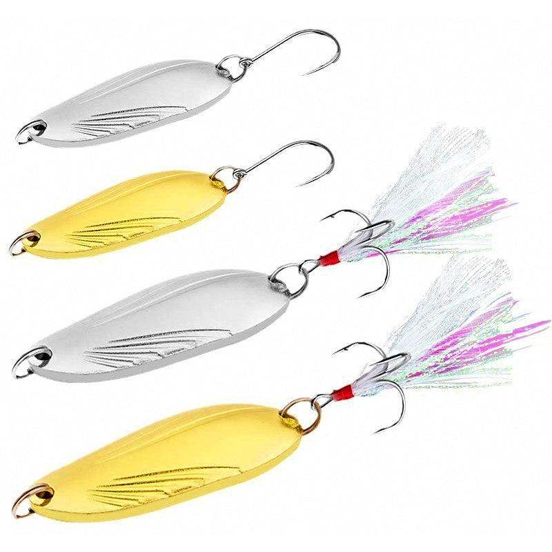 Scallop Pattern Casting Spoon, 2.5–15 g (0.09–0.5 oz)