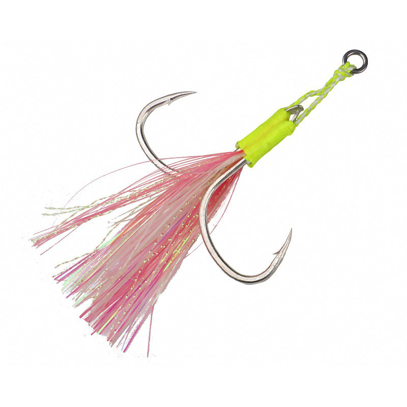Glow Assist Hooks for Jigs, Single & Double, 1/0-3/0