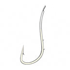 Long Shank Barbed Offset Bait Hooks, Red or White, 50 pk