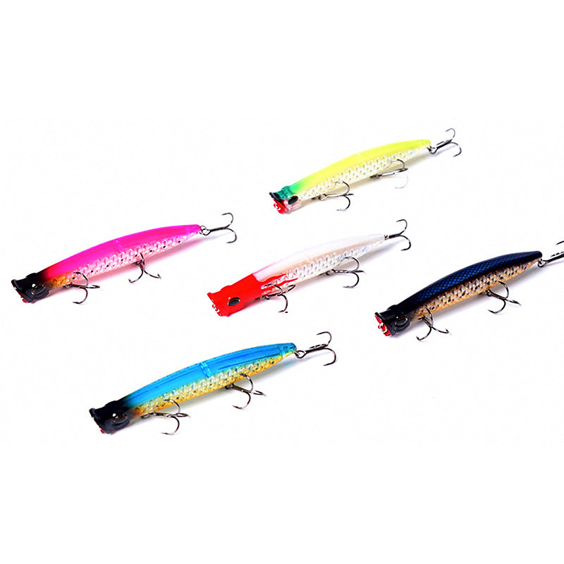 Floating Topwater Popper Lure, 11 cm (4.3 in), 13 g (0.46 oz)