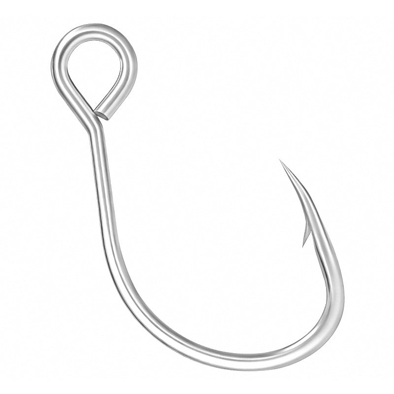 Saltwater Barbed Single Hook, Big Game, Sizes 4–3/0