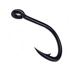 Black Nickel Live Bait Hooks, Heavy Wire, 1/0–9/0, Bulk Pack