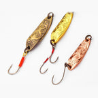 Brass Spoon Lure, Single or Double Hook, 2.5–10 g (0.09–0.35 oz)