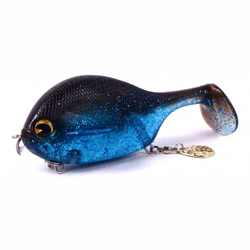 Weighted Bluegill Swimbait with Spoon, 100 mm, 31 g (1.1 oz)