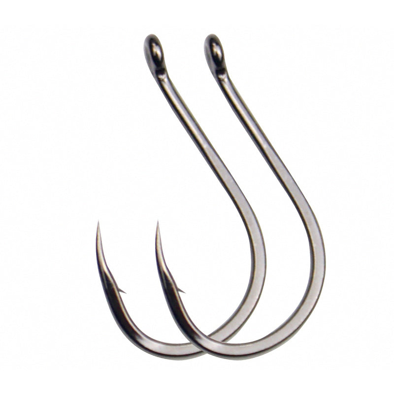 Barbed Ring Eye Hooks, Bulk Pack, Sizes 0.5–16