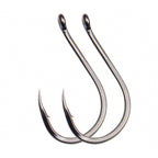 Barbed Ring Eye Hooks, Bulk Pack, Sizes 0.5–16