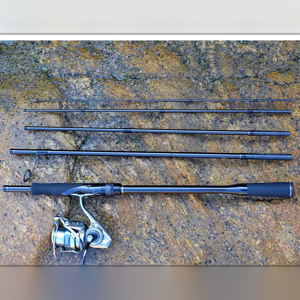 5-Piece Travel Lure Rod, 6 ft 6 in–8 ft 10 in, Carbon