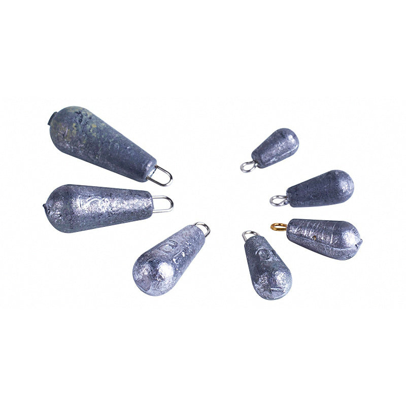 Teardrop Sinker with Eyelet, 0.14–1.76 oz (4–50 g)
