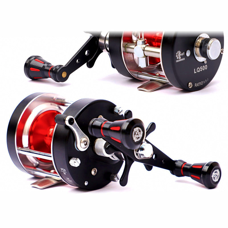 All-Metal Round Baitcasting Reel, 4000 & 5000 Sizes