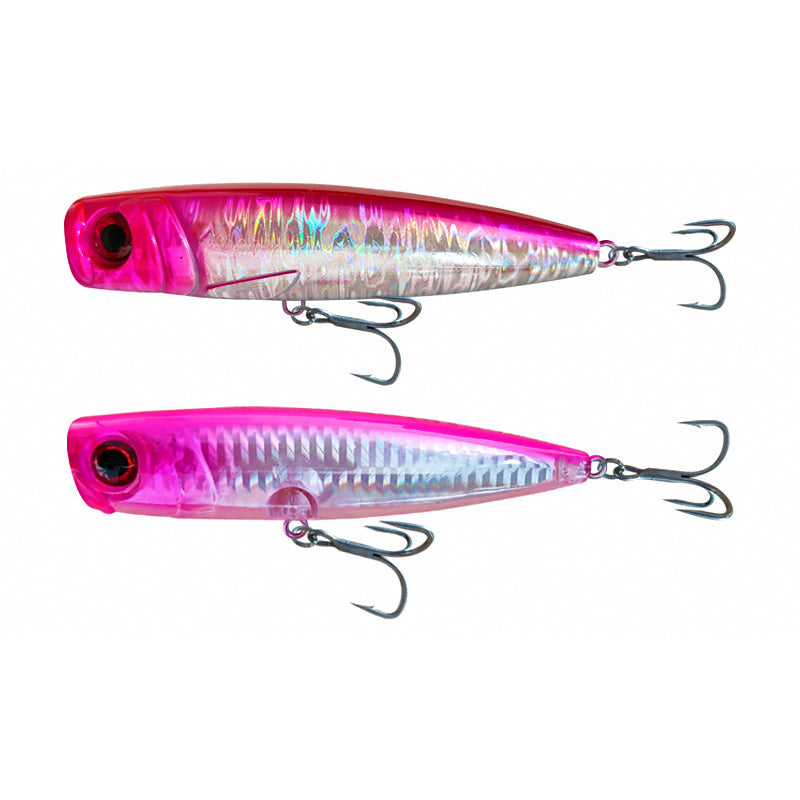 Floating Topwater Popper Lure, 21 g & 55 g (0.74 & 1.94 oz)