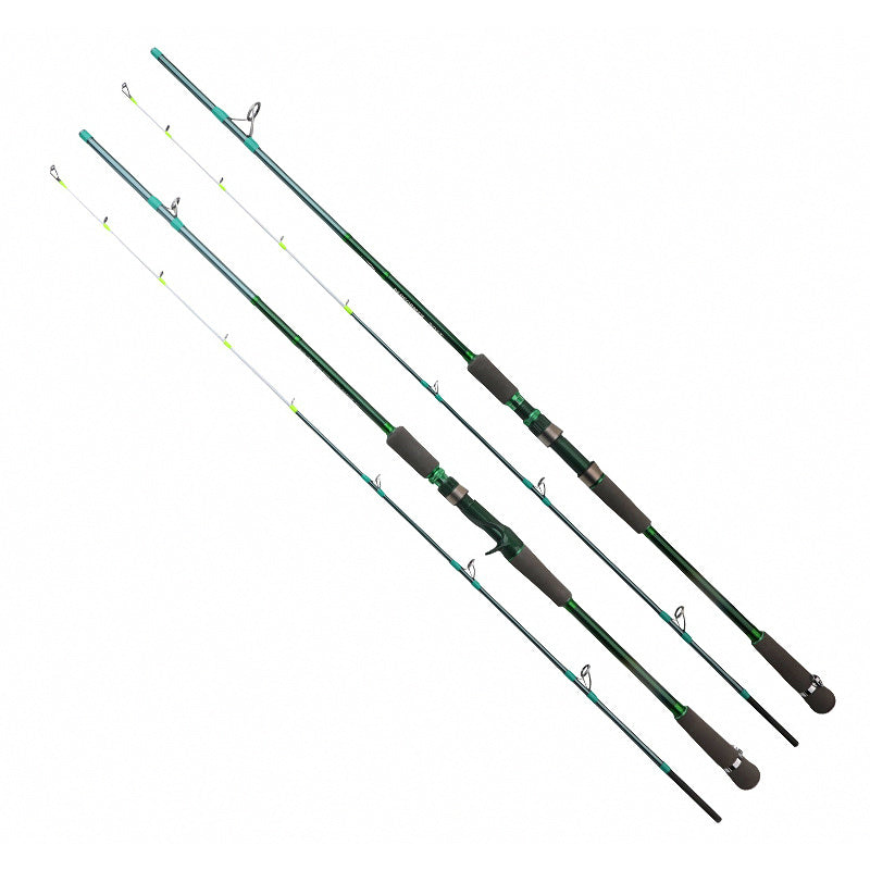 2-Piece Carbon Boat Fishing Rod, Glow Tip, 1.98–2.7 m