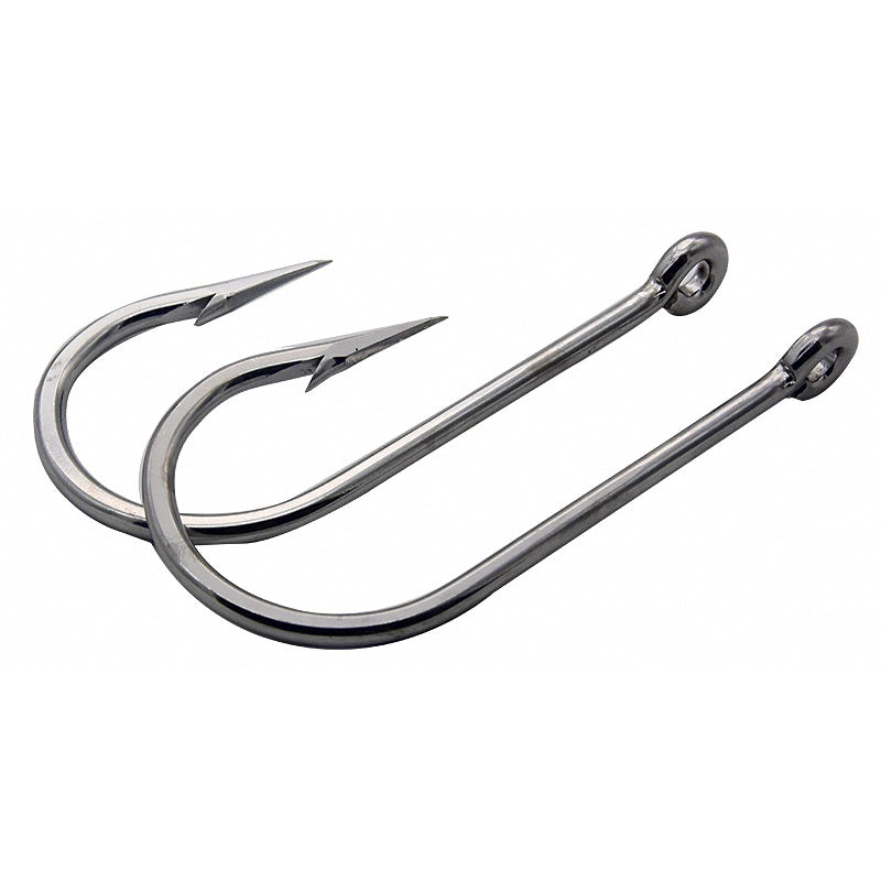 Barbed Tuna & Shark Hooks, High Carbon Steel, 7/0–13/0