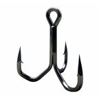 Black Nickel Treble Hooks for Saltwater, Sizes #12 to 5/0