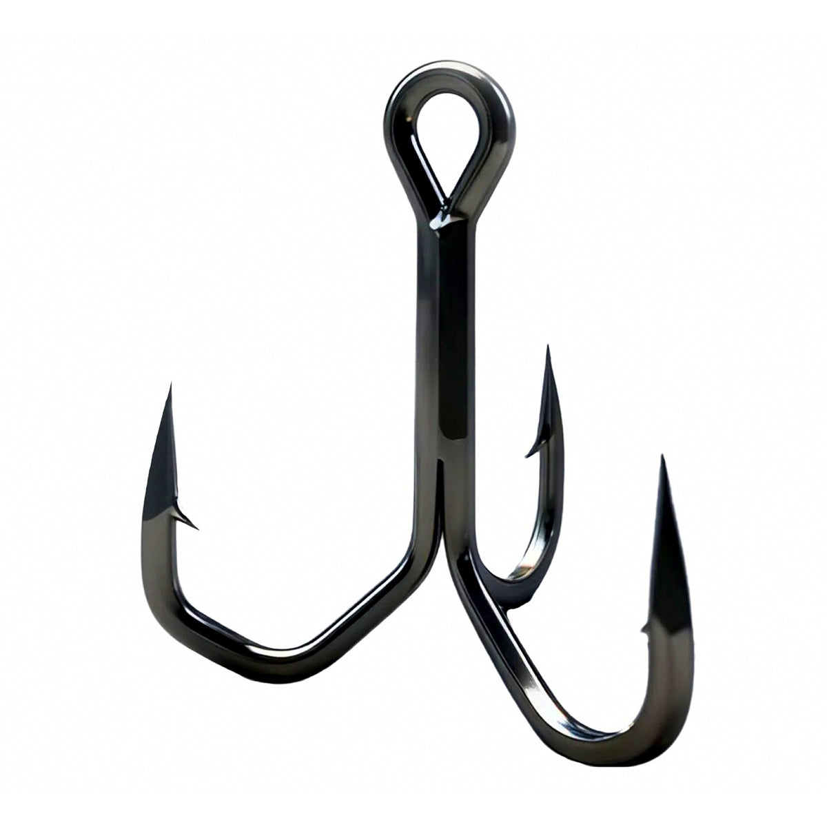 Black Nickel Treble Hooks for Saltwater, Sizes #12 to 5/0