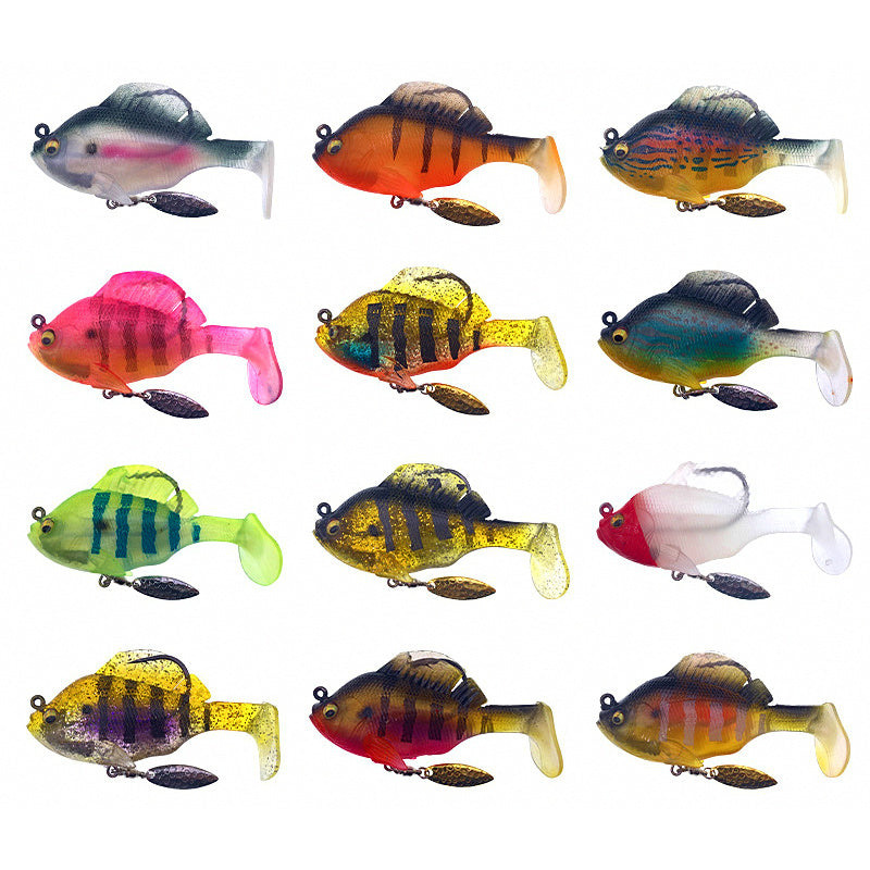 Weighted T-Tail Soft Swimbait, 10 g & 14 g (0.35 & 0.5 oz)