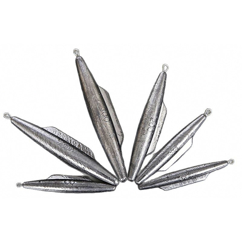 Submarine Shark Fin Lead Sinker, 2.8–105.8 oz (80–3000 g)