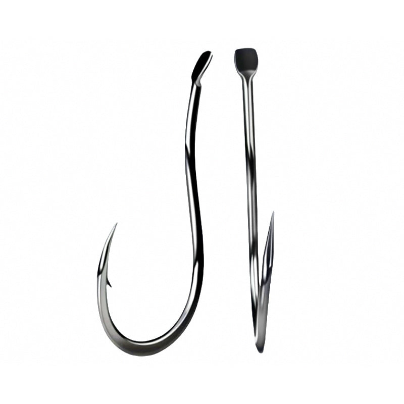 Iseni-Style Bent Shank Barbed Hooks, Fine Wire, Sizes 6–20