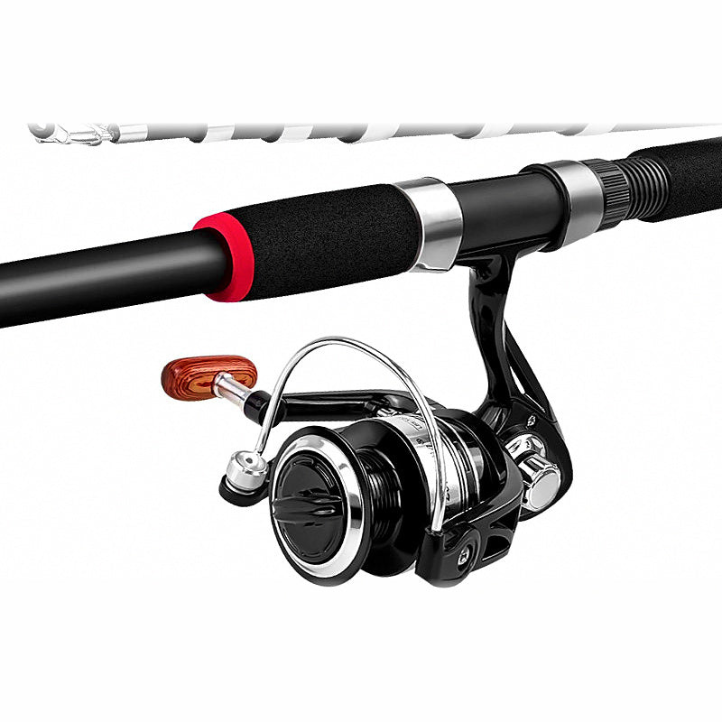 Extra-Hard Fiberglass Sea Rod, 5-Section, Optional Reel Combo