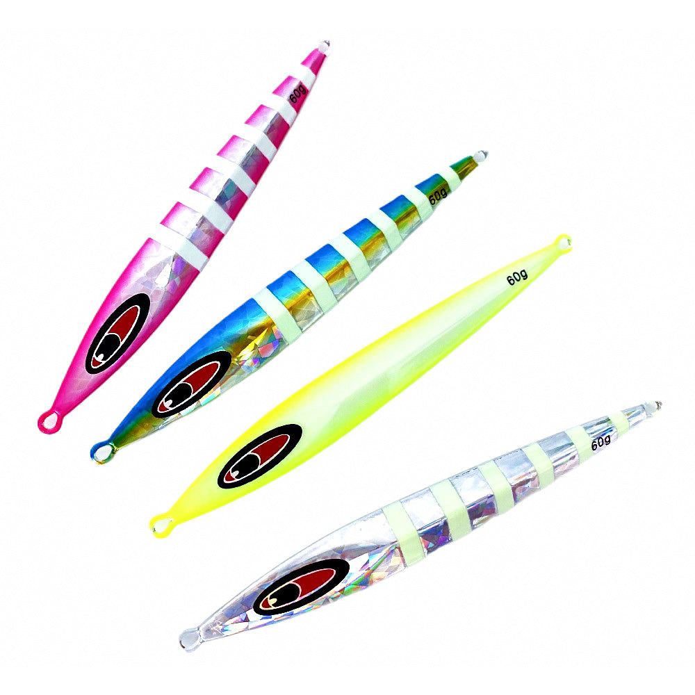 Glow Stripe Metal Jig, 60 g (2.1 oz) Casting Jig