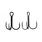 Barbed Treble Hooks, High Carbon Steel, Size 18 to 3/0