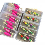 12-Prong Glow Squid Jig, Barbless, Boat Fishing