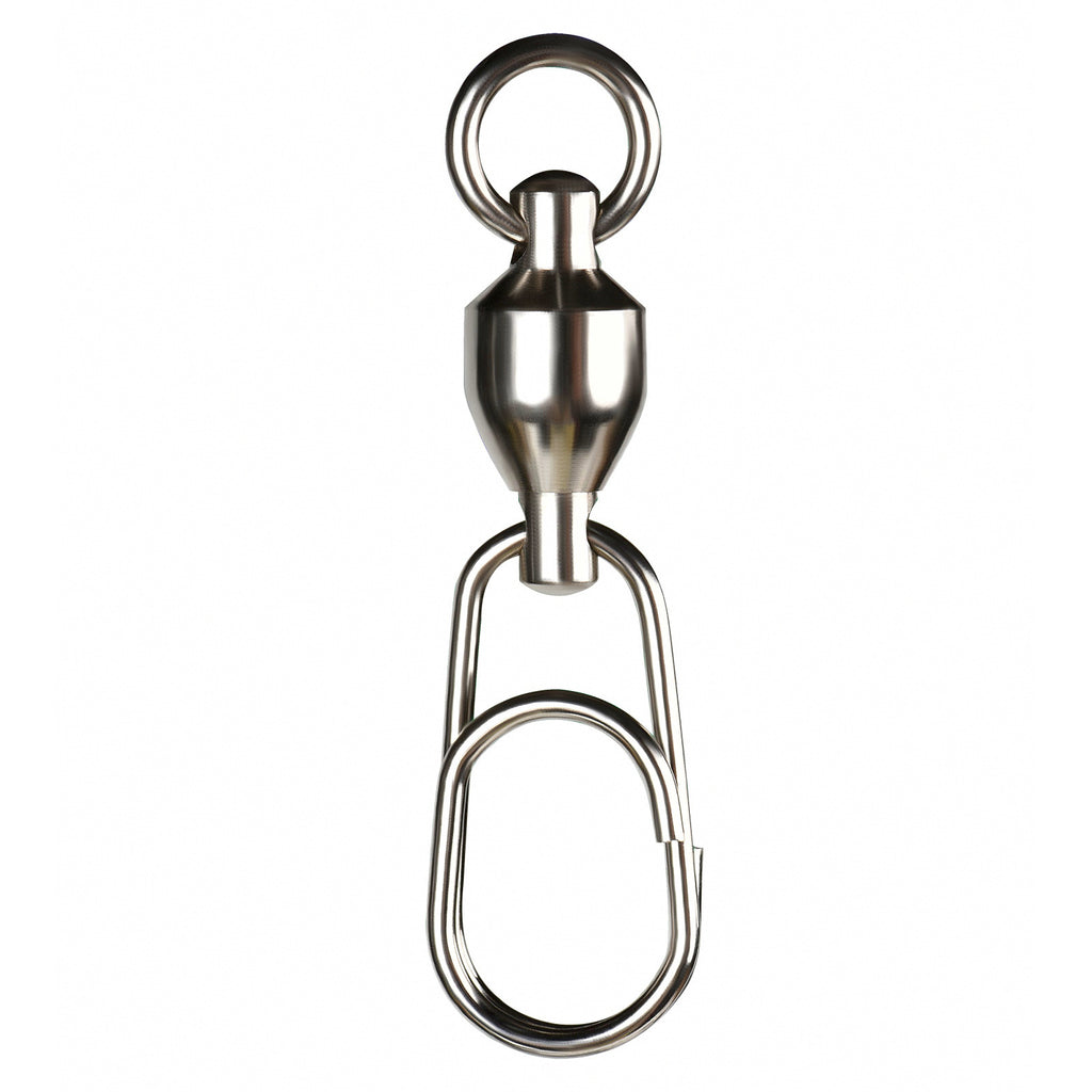 Stainless Ball Bearing Swivel, Oval Double Ring, #0–#8