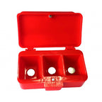 Bait Powder Dipping Box, Plastic, Red or Blue