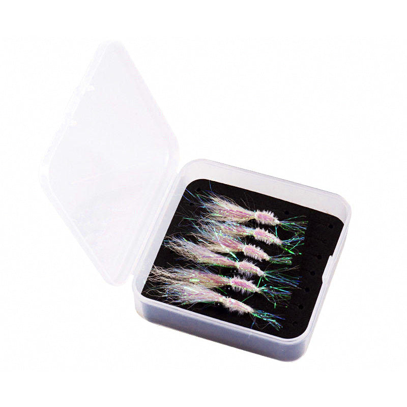 Ice Silk Shrimp Micro Lure, 5-Piece Box, Sizes 4–14